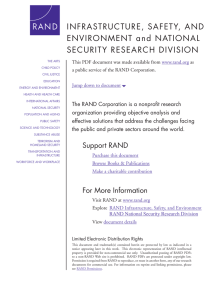 INFRASTRUCTURE, SAFETY, AND ENVIRONMENT SECURITY RESEARCH DIVISION 6