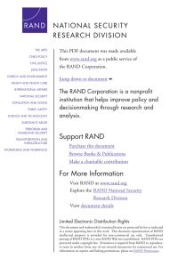 6 The RAND Corporation is a nonprofit from