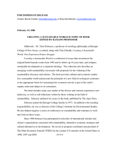 FOR IMMEDIATE RELEASE February 15, 2006 EDITED BY RAMAPO PROFESSOR