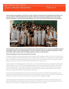 Asian Studies Newsletter Fall 2014