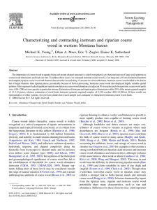 Characterizing and contrasting instream and riparian coarse Michael K. Young ,