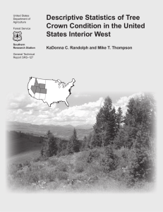 Descriptive Statistics of Tree Crown Condition in the United States Interior West