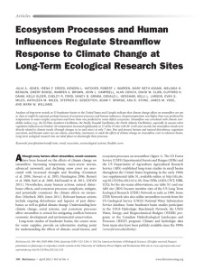 Ecosystem Processes and Human Influences Regulate Streamflow Response to Climate Change at