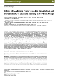 Effects of Landscape Features on the Distribution and