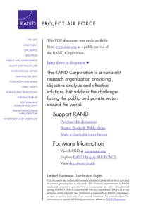 6 The RAND Corporation is a nonprofit from