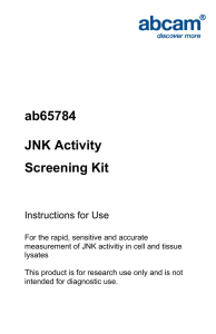 ab65784 JNK Activity Screening Kit Instructions for Use