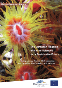 The European Flagship in Marine Sciences for a Sustainable Future Marine Genomics Europe