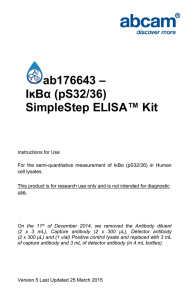 ab176643 – IĸBα (pS32/36) SimpleStep ELISA™ Kit