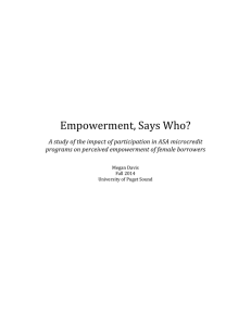 Empowerment,	Says	Who?