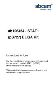 ab126454 - STAT1 (pS727) ELISA Kit  Instructions for Use