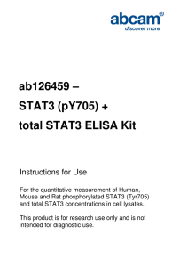 ab126459 – STAT3 (pY705) + total STAT3 ELISA Kit