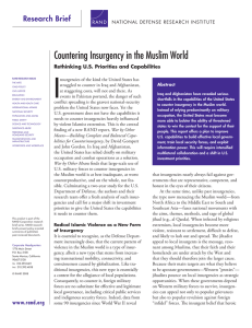 I Countering Insurgency in the Muslim World Research Brief