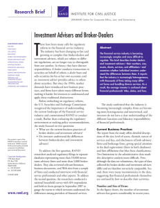 T Investment Advisers and Broker-Dealers Research Brief