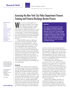 W Assessing the New York City Police Department Firearm Research Brief