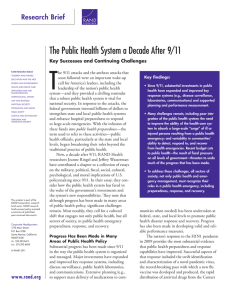 T The Public Health System a Decade After 9/11