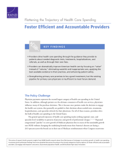 Foster Efficient and Accountable Providers