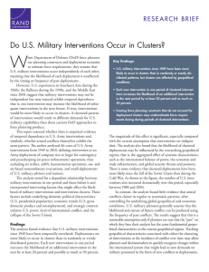 W Do U.S. Military Interventions Occur in Clusters?