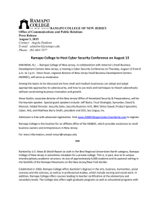 Ramapo College to Host Cyber Security Conference on August 13