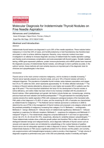 Molecular Diagnosis for Indeterminate Thyroid Nodules on Fine Needle Aspiration