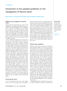 Diagnosis and management of thyroid cancer