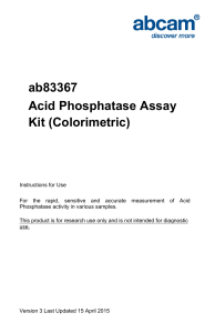 ab83367 Acid Phosphatase Assay Kit (Colorimetric)