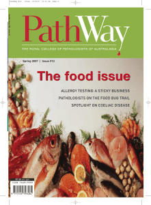 The food issue ALLERGY TESTING: A STICKY BUSINESS SPOTLIGHT ON COELIAC DISEASE