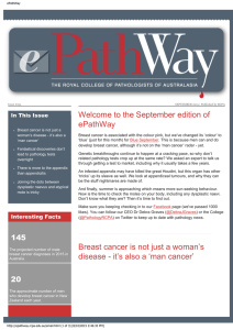 Welcome to the September edition of ePathWay In This Issue