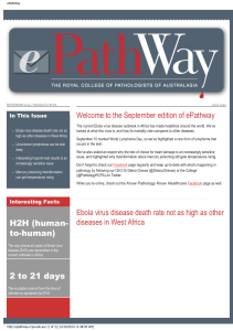 Welcome to the September edition of ePathway In This Issue