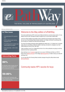 Welcome to the May edition of ePathWay In This Issue