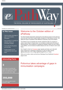 Welcome to the October edition of ePathway In This Issue