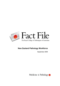 New Zealand Pathology Workforce  September 2006