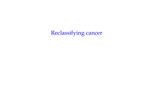 Reclassifying cancer