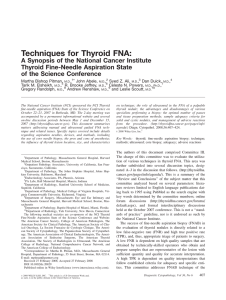 Techniques for Thyroid FNA: