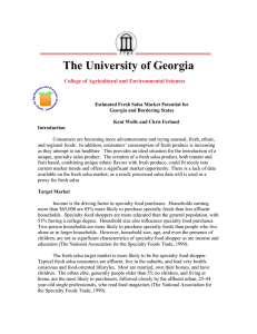 The University of Georgia  ollege of Agricultural and Environmental Sciences