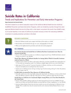 Suicide Rates in California