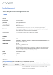Anti-Hepsin antibody ab73133 Product datasheet 2 Images