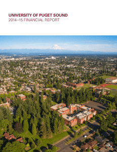 UNIVERSITY OF PUGET SOUND 2014–15 FINANCIAL REPORT