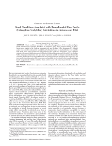 Stand Conditions Associated with Roundheaded Pine Beetle