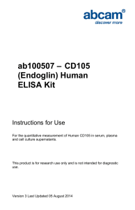 ab100507 – CD105 (Endoglin) Human ELISA Kit