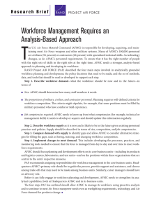 T Workforce Management Requires an Analysis-Based Approach