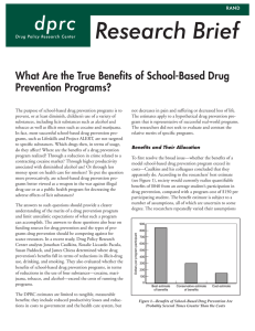 What Are the True Benefits of School-Based Drug Prevention Programs?