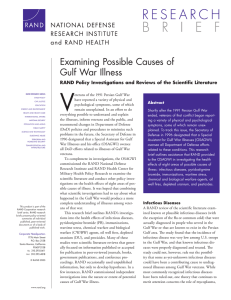 V Examining Possible Causes of Gulf War Illness