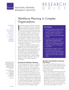 I Workforce Planning in Complex Organizations