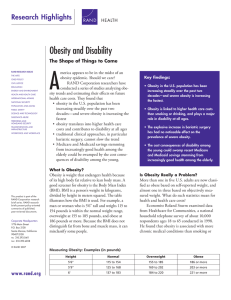 A Obesity and Disability