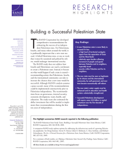 T Building a Successful Palestinian State