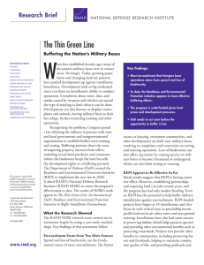 W The Thin Green Line Research Brief