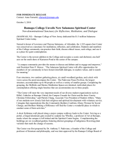 Ramapo College Unveils New Salameno Spiritual Center