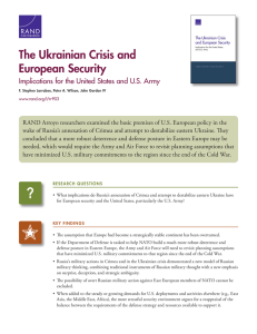 The Ukrainian Crisis and European Security