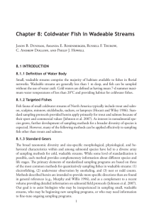 Chapter 8: Coldwater Fish in Wadeable Streams