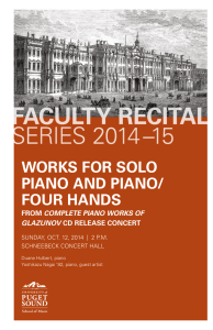 WORKS FOR SOLO PIANO AND PIANO/ FOUR HANDS COMPLETE PIANO WORKS OF
